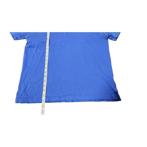 Patagonia Men's Organic Cotton Polo Shirt | Blue, Salmon Logo, Size M, EUC - Picture 9 of 9